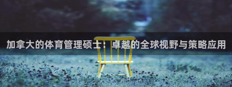 必一体育sport：加拿大的体育管理硕士：卓越的全球视野与策