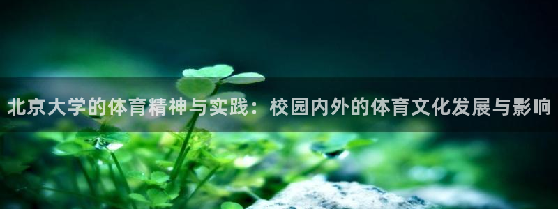 必一体育电子app：北京大学的体育精神与实践：校园内外的体育
