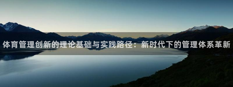 必一体育流水线是什么意思：体育管理创新的理论基础与实践路径：